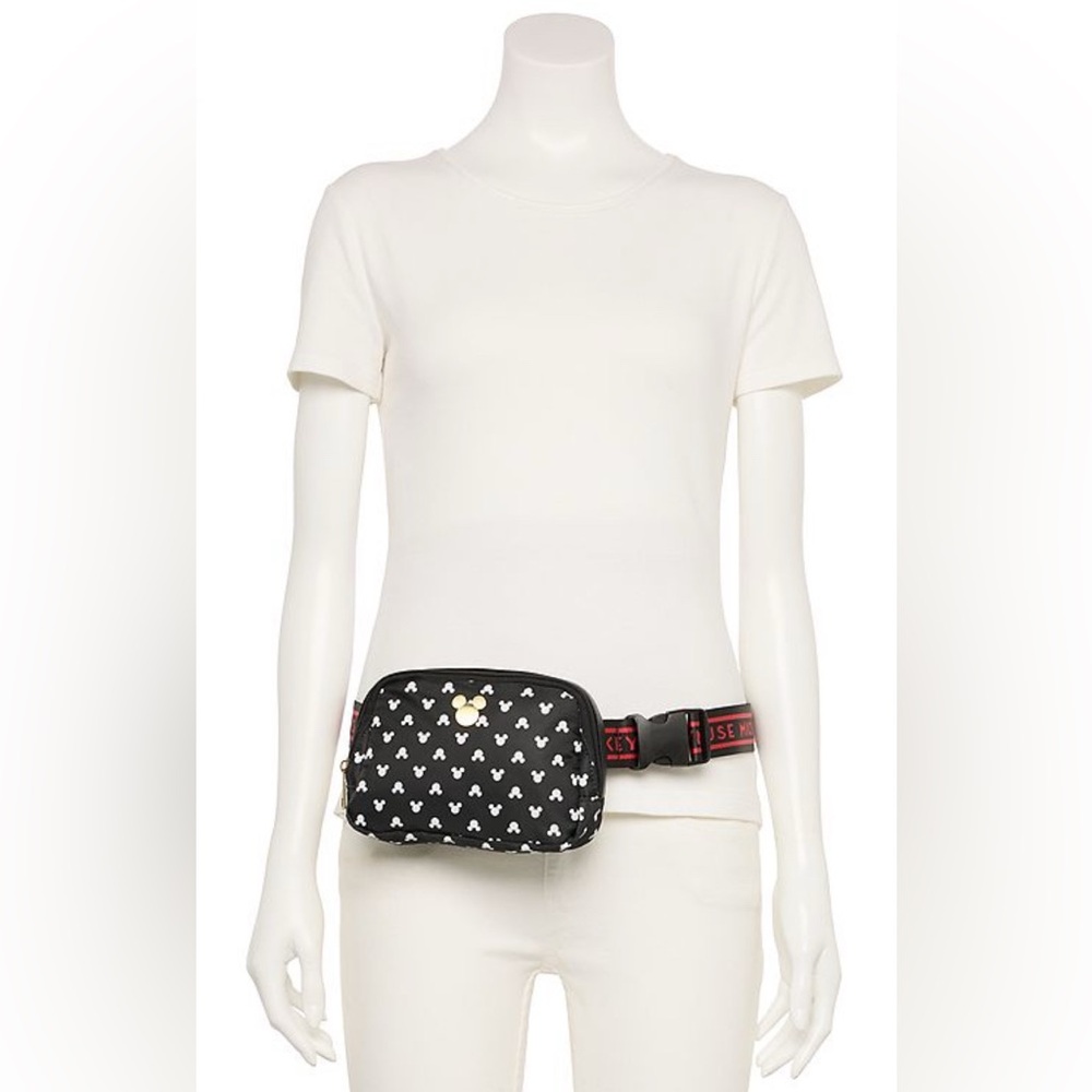 Mickey Mouse Black & White Belt Bag- NWT - Picture 4 of 5